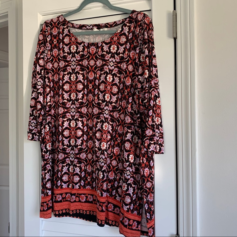 1X jersey tunic top